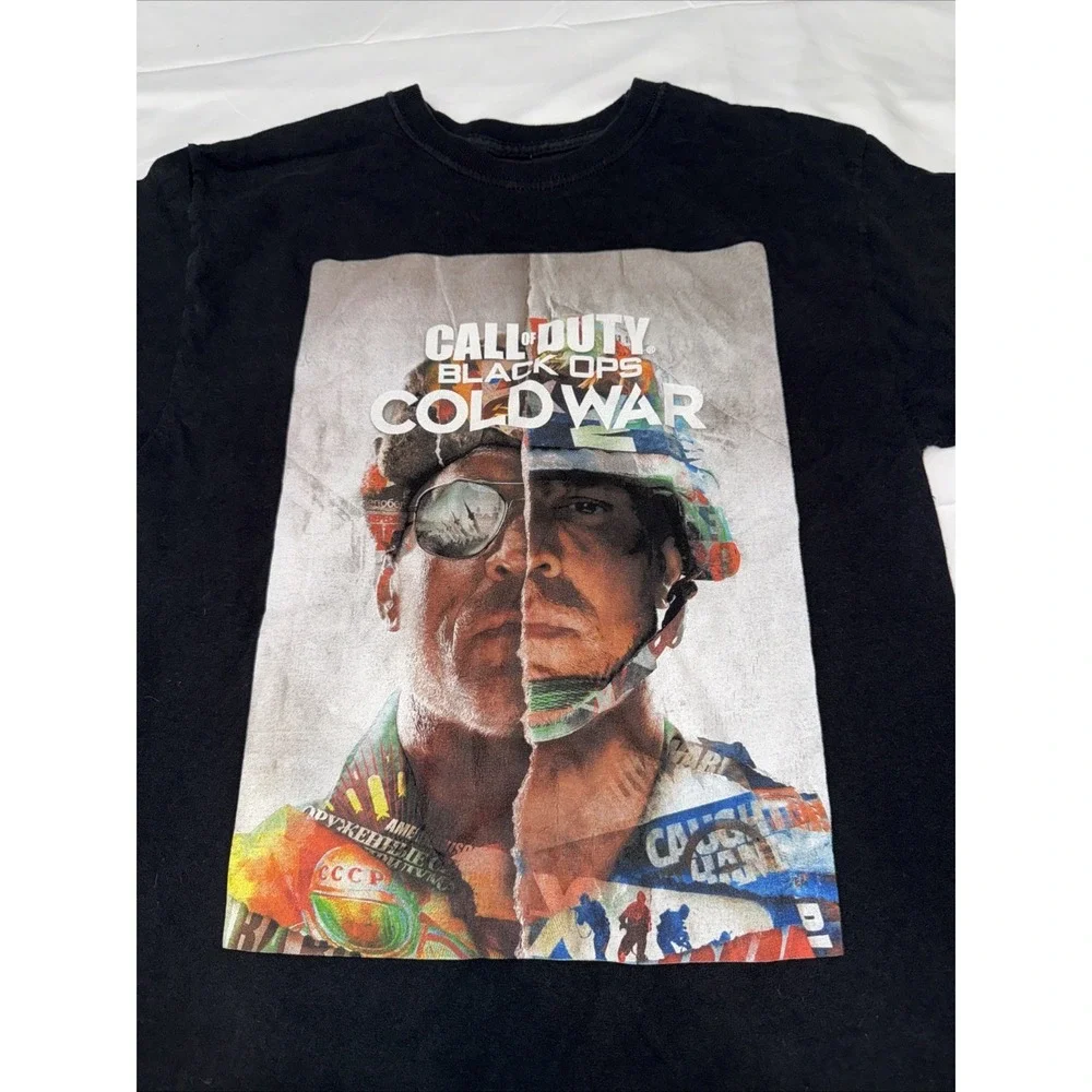 Call Of Duty Black Ops Cold War Short Sleeve Black Shirt Size M